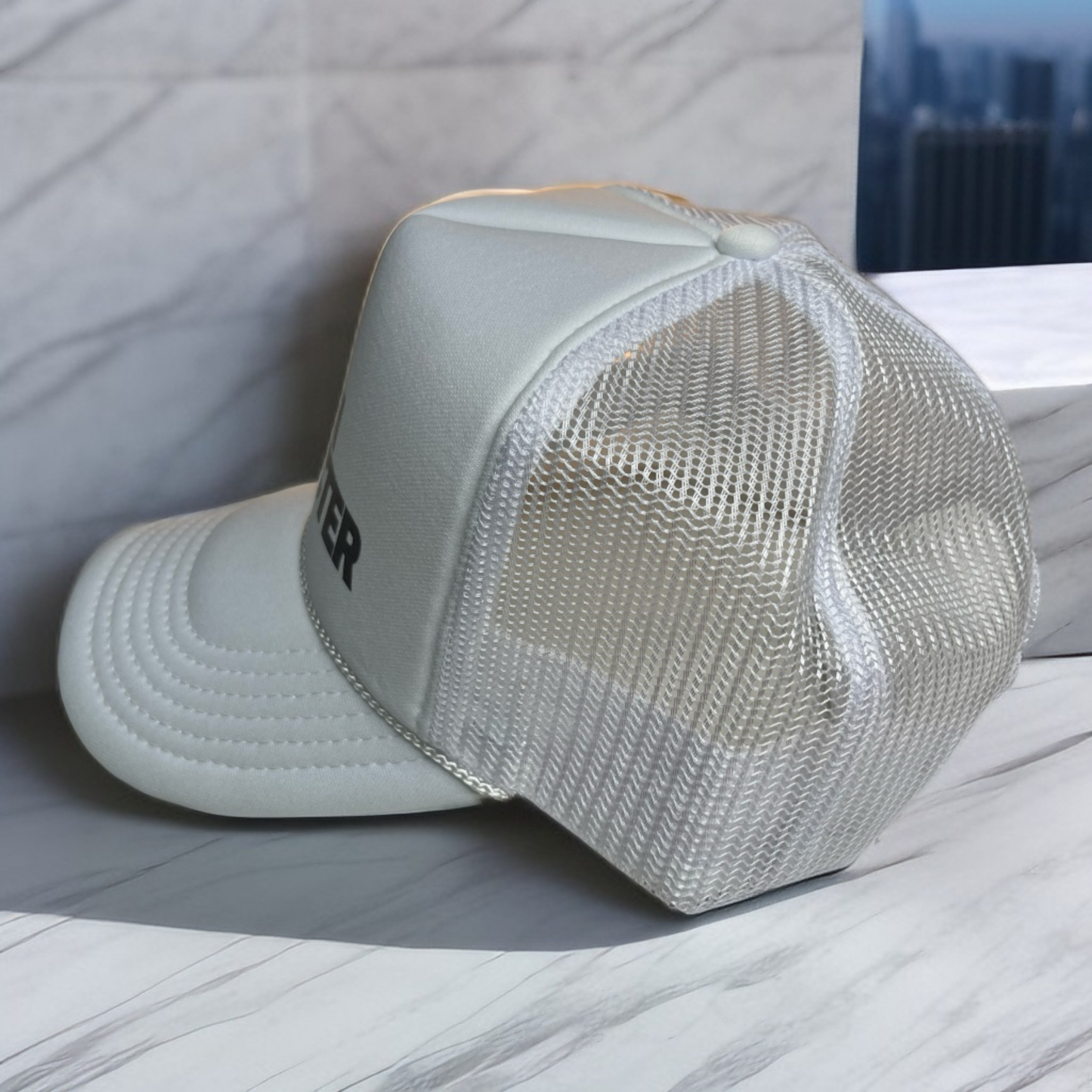 White Trucker Hat